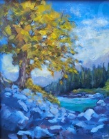 Jed, mountain, tree, rocks